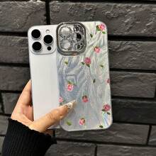 Funda rosa con detalles de hilo fino perforado, fabricada con tecnología IMD. Diseño moderno y elegante. Compatible con phone 16/15/14/13/12/11 Pro, Promax Plus, X y Xsmax (talla S). Ideal tanto para hombres como para mujeres. - Plateado - Ver 6