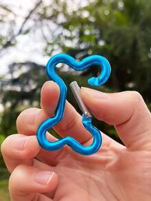 4pcs Aluminum Snap Hook Carabiner Bone Shaped Ring Key Chain Clip Keychain Hiking Camp Outdoor Hooks,Colorful Outdoor Keychain,Bone -Shaped Aluminum Carabiners, Heavy Duty Spring Hook Keychain Clips, Lightweight & Mixed Colors, Ideal For Camping, Fishing, Pet Leashes, And Securing Indoor/Outdoor Gear, Camping Accessories