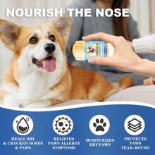 2 pièces de crème pour les soins des pattes de chien, spécialement conçue pour les pattes sèches et gercées - une crème hydratante à lécher et une cire de patte biologique contenant de l'aloe vera et de la vitamine E - offre une protection contre les surfaces à haute température et la neige hivernale - pour les nez - convient à toutes les races de chiens.