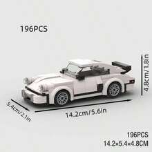 MIKEMENG Đồ chơi khối xây dựng xe đua siêu xe màu xanh/đỏ, Bộ đồ chơi xây dựng mô hình xe tự làm, Đồ chơi xây dựng công nghệ và kỹ thuật, Đồ chơi xe hơi cho bé trai và người lớn, Quà tặng sưu tập tốt nhất cho Halloween, Giáng sinh và sinh nhật - người mẫu - Xem 14