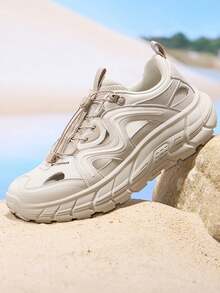 CAMEL CROWN Men's Sandals Summer Outdoor Lightweight Thick Bottom Sandals Breathable Hiking Shoes - Light Beige - View 2