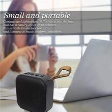Mini Speaker, Bluetooth Speaker, High-Fidelity Stereo | Wireless 5.3 | Compact Outdoor Audio System | Supports TF Card/AUX Input | Suitable For Hiking, Cycling, Camping, Beach Parties And Party Gifts | Compatible With Smartphones, TVs, Tablets And Other Devices - Black - View 8