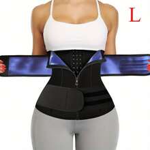 ARUNOW 可调节女士塑身衣，具有 3 层，旨在增强排汗和修剪腰部，具有银色桑拿效果，可用作紧身胸衣腰部训练器。