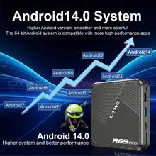 XGODY 2025 Android14 PLUS Smart TV BOX 32G/64G/128G 8K 2.4G/5G WIFI6 Media Player Octa Core - 英規插(220-240V) - 查看 4