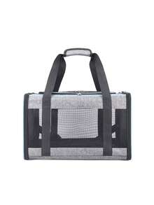 大容量手提包、便携式狗狗透气背包、可折叠猫咪旅行单肩宠物包、车载宠物包、适用于中型猫咪和体重不超过 6 公斤的小型犬的软边猫咪包、宠物包、旅行犬包、宠物手提袋、宠物包背包 - 彩色 - 查看 10