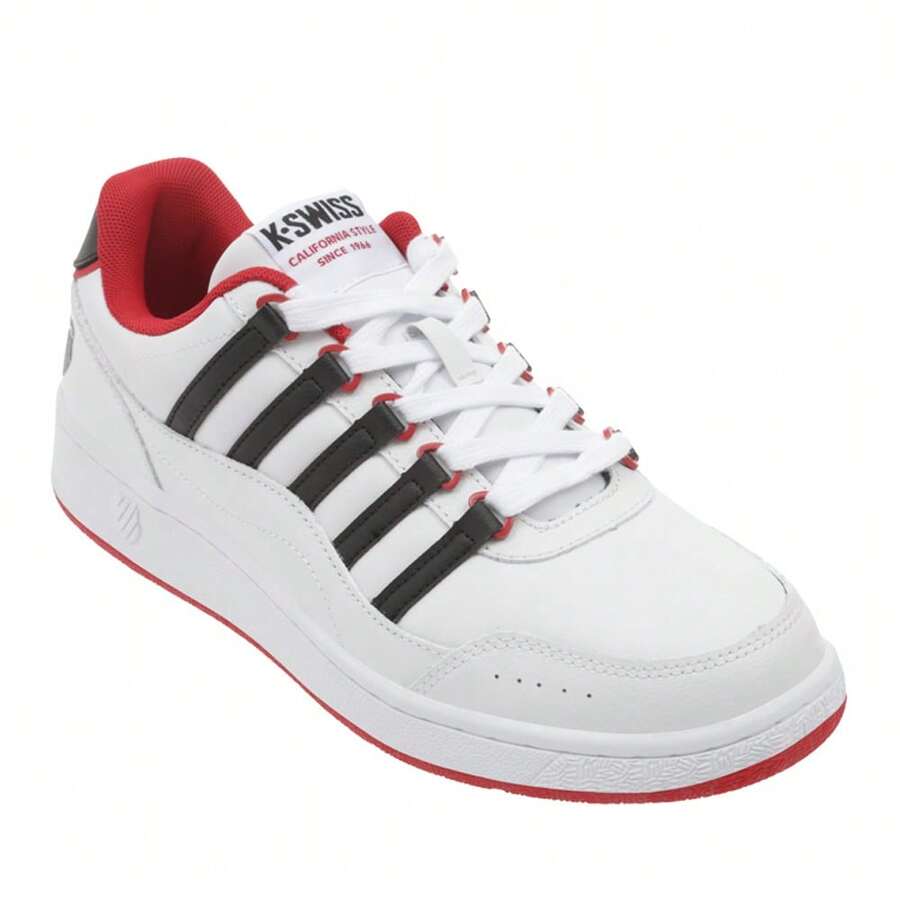 K-Swiss Tenis Casual Para Hombre - Rojo y blanco - Ver 1