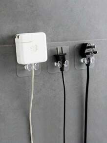 3/10 buc cârlige de perete autoadezive, potrivite pentru cabluri și prize - transparente rezistente, instalare fără găurire - perfecte pentru organizarea băii, cârlige transparente pentru agățarea prizelor, cârlige lipicioase pentru gestionarea cablurilor, organizator de cabluri convenabil, soluție de depozitare pe perete pentru electrocasnice de bucătărie care economisește spațiu