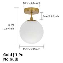 1 件北欧风格吸顶灯，E27 插座，硬接线，适用于阳台、走廊、入口门，不含灯泡