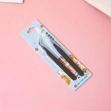 2pcs Tweezers, Scrapbook Stickers, And Tape Dispenser Multi-Functional Stationery Tools, DIY Trash Diary Album School Supplies, Back To School Essentials