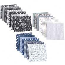 21 Pcs 10" X 10" Quilting Fabric Patchwork Squares Sheets Cotton Floral Printed Precut Fabric Sheets Cloths For DIY Sewing Scrapbooking Quilting ( Color 2)