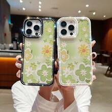 Funda para teléfono 1PC Teléfono Bling de Doble Cara, Parte Trasera Dura Suave a Prueba de Golpes, Multicapa, TPU + PC, Compatible con 16/15/14/13/12/11 Pro/Plus - transparente - Ver 2