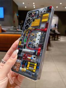 1 件创意电子电路板图案透明软 TPU 手机壳，防摔防刮防指纹，相机镜头保护，兼容 Apple、Nothing、Pixel、INFINIX、Redmi 防水防震 - 彩色 - 查看 6