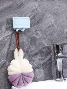 Razor Rack, Drill-Free Installation, Wall Mounted With Hooks For Power Cord And Plugs, Clothes, Etc., Home Bathroom Decoration - màu sắc - Xem 3