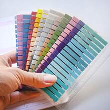 3,840 Pcs/Pack, 12 Assorted Designs. This Is A High-Quality PET Index Sticker Set, With 320 Pcs Per Design. The Stickers Are Compact, Semi-Transparent, And Come With Strip Adhesive. They Can Be Used To Stick Labels On Student Textbooks Or Office Documents. - one-size - View 11