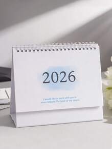 1 Pezzo Calendario da tavolo 2025-2026.12, Calendario portatile carino per pianificazione e organizzazione quotidiana e mensile, accessori da scrivania per casa e scuola, forniture per studenti e insegnanti, materiale scolastico