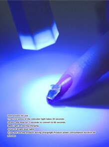 Movcle Nail Polish Curing Lamps Handheld UV/LED 180mAh Battery Pack Hybrid Light For Gel Nails, Mini Nail Lamp, Portable Cordless Rechargeable, Fast Curing - 白色 - 查看 2