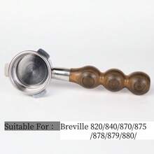 1 porta-filtro sem fundo de 54 mm compatível com máquinas Breville Barista Series e Breville de 54 mm (cesta de filtro incluída) - Multicolorido - Ver 8