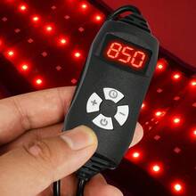 Electric Heating Waistband Heated Waistband 660nm And 850nm Red LED Strip, 105 LEDs, With Timer Setting, Infrared Lamp With Brightness Level, Suitable For Office/Home Use - Black - View 5