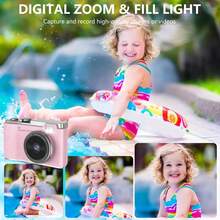 高清迷你相机视频录制，附赠数码相机礼品玩具，数码相机免费赠送2张贴纸 - 彩色 - 查看 11