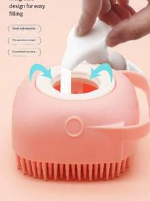 Pet Dog Bathing Brush, Cat Bathing Supplies, Silicone Massage Brush For Washing Small Dogs, All-In-One Pet Bathing Brush - View 3