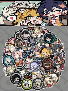 60pcs Zenless Zone Zero Game Graffiti Stickers For Car, Luggage, Phone Case, Tablet - Multicolor - View 5