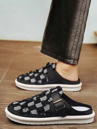 Plus Size Summer Casual Slip-On Sandals For Couples, Suitable For Home, Daily, Beach, Fashionable, Energetic & Youthful