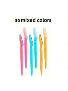 25 Sets Of Stainless Steel Eyebrow Clippers, Condoms, Long Handled Scissors, Eyebrow Clippers, Beauty Tools, Used For Shaping And Trimming Eyebrows, Exfoliating And Exfoliating Tools, Bikini Area, Razor, Precision Exfoliating Tool Eyebrow Clippers