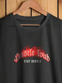 Playera de Caballero Hustle - Negro - Ver 3