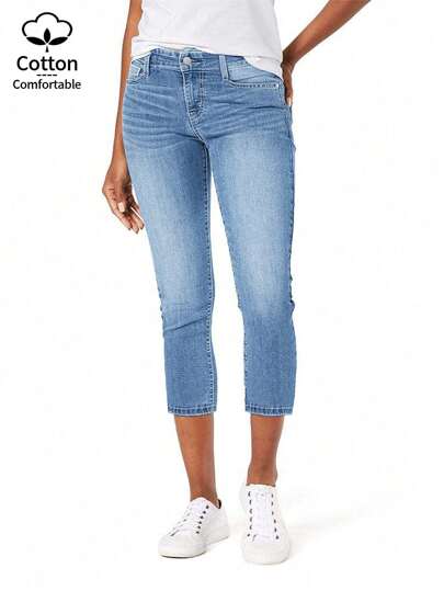 Women's Stretch Tight Jeans, Cropped Jeans Shorts, And Elegant Style, Suitable For Summer Wear