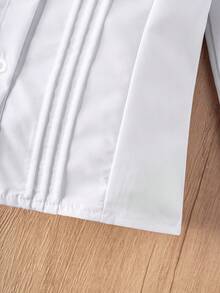 Áo sơ mi cổ tròn xếp ly tay đèn lồng cổ điển cho bé gái, áo cánh dài tay màu trắng phong cách cổ điển phù hợp cho trường học, tiệc tùng, biểu diễn và những dịp trang trọng - trắng - Xem 9