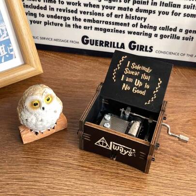 Warner Bros Harry Potter Movie Vintage Hand Crank Music Box (With Music), Available In A Variety Of Colors And Styles, Suitable For Christmas, Thanksgiving, Halloween Parties, Birthdays, It Is A Perfect Gift For Family And Friends.