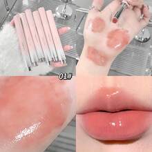 HERORANGE Glossy Mirror Lipstick – Hydrating Glass Shine Lip Balm, Moisturizing & Plumping Lip Glow Stick For Juicy, Dewy, Long-Lasting Lips - 01 - Xem 8