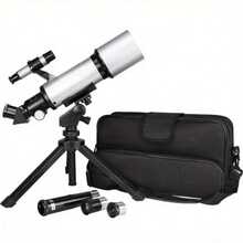 Refractor Telescope 300 Power 400x70mm With Tabletop Tripod And Carrying Case For Stargazing Astronomy Beginners Outdoor Observation - As pic - View 7