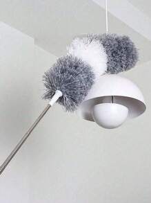 1pc Microfiber Extendable Duster (31–102″, Stainless Steel) – Washable, Bendable Feather Duster For Ceiling Fans, High Ceilings, Furniture, Cars, Blinds & Garden Tools