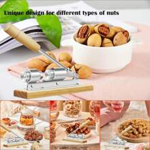 Nutcrackers para nuts, nut Cracker para nueces, herramientas de nutt Cracking de alta resistencia, A Craker de nueces Sheller, herramienta de apertura de chupetes nudos de almendras de Brasil
