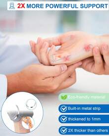 1PC Thumb Brace For Joint Pain,CMC Joint Thumb Arthritis Brace, Thumb Splint For Osteoarthritis, Tendonitis, Arthritis Relief, Thumb Support Brace, CMC Joint Stabilizer Orthosis - 膚色-左手 - 查看 3
