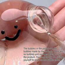 1个自制泡泡挤压玩具，超粘慢回弹减压球，挤压玩具，指尖玩具，Taba软萌捏捏乐，夏季清凉玩具，派对小礼物，减压玩具，礼盒填充物，生日礼物（不含包装） - 彩色 - 查看 7