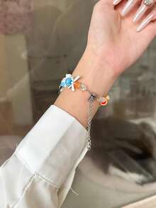 全新可爱娃娃熊表带 兼容 表带 38/40/41/42/44/45/46/49 毫米 兼容 表带 Ultra/S10/9/8/7/6/5/4/3/2/1 表带