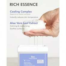 RRRDERMAL Ice Cooling Toner Pad Korean Soothing Hydrating Toner Pads With Aloe Vera After Suncare Sunburn Relief Redness Relief Vegan Square Pads Travel Kit 12 Pads 3 Pack Total 36 Pads - as pic - View 4