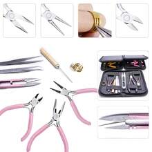 3 件套高品质碳钢珠宝钳套装，适用于 DIY 串珠和手工制作