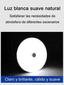 12W/18W Lámpara de techo con sensor de movimiento de luz con sensor de radar, lámpara de techo Led de 127V, iluminación con Sensor de movimiento para habitación, pasillos, pasillo, luces de techo de inducción para garaje, iluminación de techo, sala de garaje, pasillos, luces de techo de pasillo, balcón de escalera - luz blanca - Ver 10