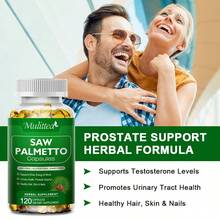 Mulittea Saw Palmetto Capsules - Potent Berry Extract With Plant Sterols & Fatty Acids | 120pcs | Supports Prostate Health, Hair Growth, Hair Retention, Urinary Tract & Hormone Balance | For Men & Women's Wellness - 1 lọ (120 viên nang) - Xem 4