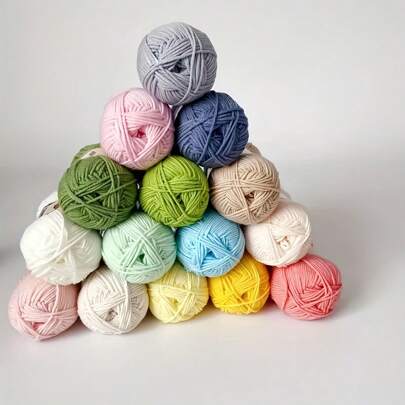 3pcs/10pcs Polyester Yarn, Medium Thickness, Easy To Knit, Soft & Warm, Suitable For Knitting Sweaters, Jackets, Vests, Shawls, Scarves, Hats And Various DIY Knitwear