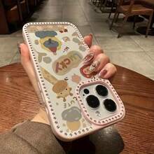 Funda para teléfono 1PC Teléfono Bling de Doble Cara, Parte Trasera Dura Suave a Prueba de Golpes, Multicapa, TPU + PC, Compatible con 16/15/14/13/12/11 Pro/Plus - transparente - Ver 3