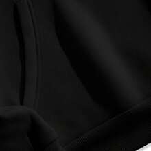 Women's Birthday Queen Graphic Sweatshirt - Printed With Crown Or Birthday Queen Letters, Lightweight Everyday Birthday Party Wear, Machine Washable Birthday Gift Top, Casual Wear, Feminine Style, Long-Lasting And Durable Print - Black - View 5