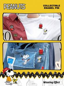 Peanuts 1/2 件官方授权金属胸针珐琅别针可爱卡通情侣礼物小狗个性化收藏品官方授权角色模型珠宝装饰背包书包服装布包铅笔盒可爱时尚徽章适合女性日常穿着生日礼物学校背包办公室配件衬衫夹克圣诞节万圣节衣服别针有趣的教师礼物服装配饰包饰 - 彩色 - 查看 9
