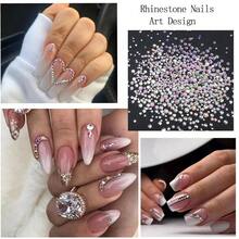 4 Boxes Nail Rhinestones 1.5mm-5mm 3D Nail Art Glass Crystal AB + Clear Nail Stones Gems Pearl Crystal Strass 3D Charm Gems Nail Multi-Shape 3D Nail Diamonds For Nail Art And DIY Decoration Nail Art Rhinestones Flatback Rhinestones Pearls Nail Charms For Acrylic Nails Crystals Nail Art Supplies Half Round Design Nail Gems - 彩色 - 查看 8