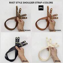 2pcs PU Leather Straps, DIY Woven Crossbody Bag Handles, Suitable For Bags And Cosmetic Bags, Bag Accessories, Can Be Used For Weaving And Customizing Bag Accessories - Multicolor - View 9