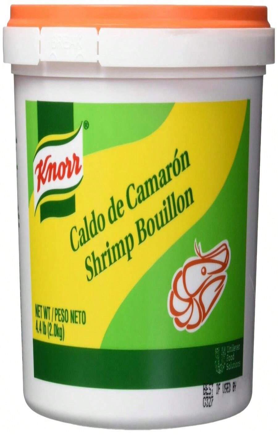 Knorr Professional Caldo De Pollo, Bouillon With Chicken Flavor Granulated Bouillon As A Base, Marinade, Flavor Enhancer, Shelf Stable Convenience, 0g Trans Fat, 79 Lb (Pack Of 1) - Shrimp - View 1