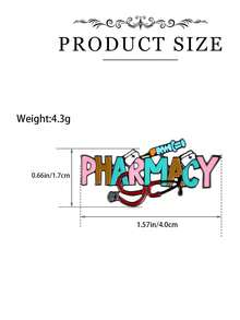 1pc Creative Nurse Lapel Pin Enamel Brooch, Medical Lanyard Badge Decor For Jacket, Suitable As Nurse Graduation Gift - A3-p335 - View 9